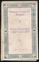 1906 Temesvári Evangélikus Nőegylet táncrendje