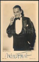 Willi Forst (1903-1980) osztrák színész által dedikált fotólap