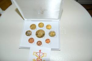 Vatikán DN 1c-5€ "II. János Pál pápa" 9klf db próbaveret t:BU Eredeti díszdobozban, tanúsítvánnyal!