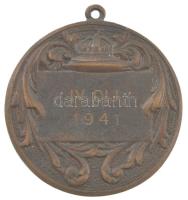 1941. "Soha / IV díj 1941" irredenta bronz érem "Füsti Szeged" gyártói jelzéssel...