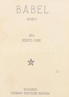 Szomaházy István: A titokzatos szerző. Bp., 1920, Singer és Wolfner, 134+2 p. Az eredeti elülső papí...