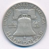 Amerikai Egyesült Államok 1959D 1/2$ Ag "Franklin" T:2- ph. USA 1959D 1/2 Dollar Ag "...