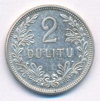 Litvánia 1925. 2L Ag T:2 Lituhania 1925. 2 Litu Ag C:XF Krause KM#77