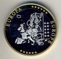 Európa DN "Európa pénzei - Spanyolország" Ag bicolor emlékérem 20g T:PP