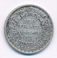 Marokkó 1953. 100Fr Ag "V. Mohammed" T:2 patina
Morocco 1953. 100 Francs Ag "Mohamme...