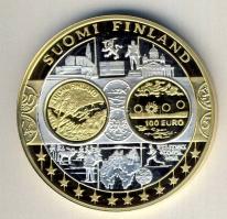 Európa DN "Európa pénzei - Finnország" Ag bicolor emlékérem 20g T:PP