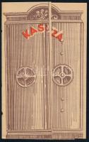 cca 1920-1930 "Kassza" Ordódy Béla Dr. M. Kir Osztálysorsjegy főárusító kihajtható prospektusa