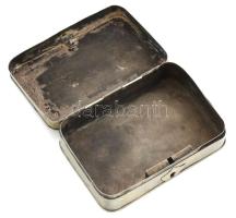 Szelence alpakka XIX. sz. porosz koronával kulcs nélkül 11x7 cm