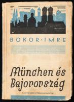 Bokor Imre: München és Bajorország. Bp.,1933,Magyar Goethe-Társaság. Fekete-fehér fotókkal, két térképpel, és egy kihajtható panoráma képpel illusztrált. Kiadói papírkötés, kissé foltos borítóval, a borítószéleken kis szakadással.