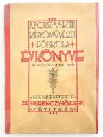 Az Országos Magyar Királyi Képzőművészeti Főiskola Évkönyve 1937-1938,1938-1939. Szerk.: Dr. Ferenczy József. Bp., Attila-ny., 188 p. Kiadói papírkötés, borítón apró sérülésekkel, modern professzionális átlátszó védőfóliában.