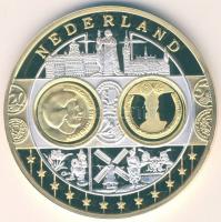 Európa DN "Európa pénzei - Hollandia" Ag bicolor emlékérem 20g T:PP
