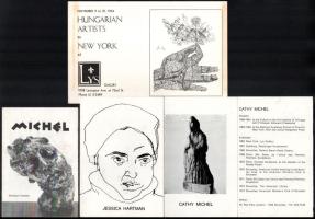 Vegyes képzőművészeti katalógus, nyomtatvány és folyóirat tétel: Lengyel representativ képzőművészet...