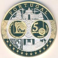 Európa DN "Európa pénzei - Portugália" Ag bicolor emlékérem 20g T:PP