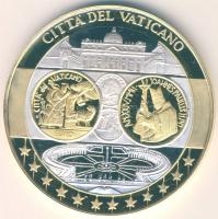Európa DN "Európa pénzei - Vatikán" Ag bicolor emlékérem 20g T:PP