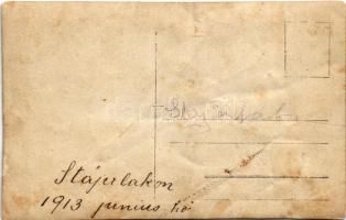 1913 Stájerlak, Stájerlakanina, Anina, Steierdorf; családi csoportkép / family photo (fa)