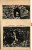 1911 Oravica-Anina, Oravita-Anina; Tunnel Anina-Oravicza, Okubé-Wasserfall / Vasúti alagút, Okubé vízesés / railway tunnel, waterfall (non PC) (r)