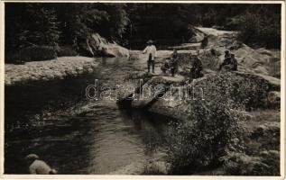 Retyezát, Retezat; folyópart / riverside. photo