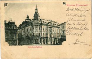 1901 Kolozsvár, Cluj; New York szálloda, Csiky Mihály üzlete / hotel, shops (EK)