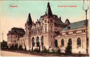 Temesvár, Timisoara; Józsefvárosi pályaudvar, vasútállomás / railway station