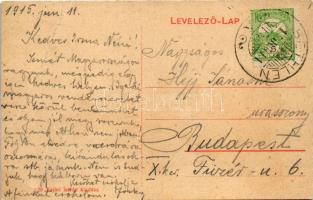 1915 Bethlen, Betlen, Beclean; Fő utca, üzlet. 28. (W.L. ?) Kajári István kiadása / main street, sho...