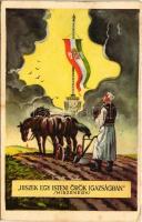 1938 Hiszek egy isteni örök igazságban. Hiszekegy. Kiadja az Ereklyés Országzászló Nagybizottsága / Hungarian irredenta propaganda, Hungarian flag, Treaty of Trianon s: Lamoss (fa)