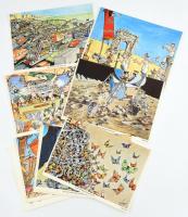 Bill Eddy 10 db karikatura reprodukciót tartalmazó mappa