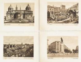 cca 1920 Róma 8 db látkép nyomat kartonon 19x15 cm