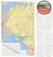 cca 1970 Moszkva autós térkép