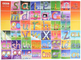 cca 2010 ABC tanuló plakát gyermekeknek 80x40 cm