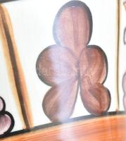 Fischer Emil (1863-1937): 2 db legényes váza párban 1923. Kézzel festett kőedény, jelzett. Reproduká...