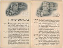 cca 1940 Széchenyi István életútja illusztrált formában. Légrády Sándor illusztrációi leporellón