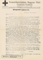 1938 Magyar Nemzetiszocialista Párt, Hungarista mozgalom központi körlevele
