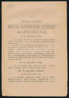 1885 Az Erdélyrészi Közművelődési Egyesület alapszabályai 8p