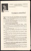 1915 A Nemzeti Áldozatkészség Szobrának Végrehajtó Bizottsága által a magyar nemzethez intézett körlevél + támogatónak küldött levelezőlap