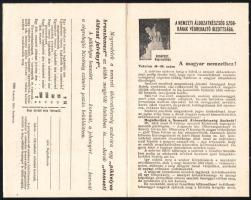 1915 A Nemzeti Áldozatkészség Szobrának Végrehajtó Bizottsága által a magyar nemzethez intézett körl...