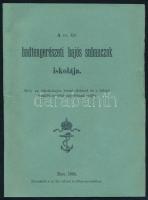 1884 A cs. és kir. haditengerészeti hajó suhanczok iskolája. Ismertető füzet 14 p