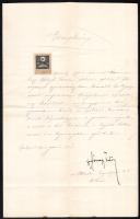 ca 1880 hajózással kapcsolatos 4 db számla, levél, reklám