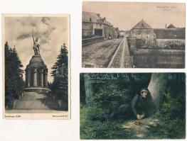 10 db katonai és háborús témájú képeslap, fotólap