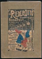 1902 id. Rieder Ottó házi sürgönyök, távbeszélők, villamosvilágítás és villámhárítók árjegyzéke. Preis-Katalog über Haustelegraphen, Telephonie, Electrisches Licht und Blikableiter. Bp.,1902, Franklin-ny., 52 p. Kiadói illusztrált papírkötés, javított borítóval, műanyag védőfóliában.