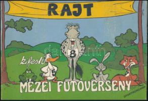 1971 Rigó Béla - Rofusz Ferenc: Mezei futóverseny, kifestő. Bp., Sportpropaganda Vállalat. Kiadói tűzött papírkötés, jó állapotban.