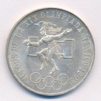 Mexikó 1968. 25P Ag "Olimpia" T:1- Mexico 1968. 25 Pesos Ag "Olympiad" C:AU patina Krause KM#479.1