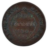 Haiti 1830. (AN 27) 2c Cu T:3 Haiti 1830. (AN 27) 2 Centimes Cu C:F Krause KM#A22