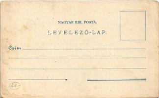 Arad, Vértanú szobor, Színház épülete. Lengyel Lip. / Martyrs' statue, theatre. Art Nouveau, fl...