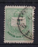 1874 3kr durva-finom gyöngyjavítással (ex Lovász)