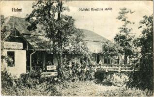 Halmi, Halmeu; Románia szálló / hotel (gyűrődések / creases)