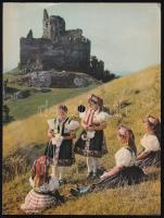 Hollókői vár, Colorvox hanglemez képeslap, 20x15 cm