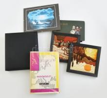 Vegyes bolha tétel, régi fénykép/képeslap album, 3 db modern képkeret, Network A siker útja kezdőkészlet, Amway üzleti kézikönyv.