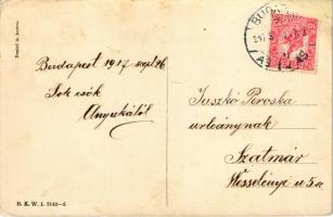 1917 Viennese Art Nouveau. B.K.W.I. 3142-5. s: Mela Koehler (r)