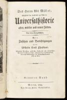 Christiani, Wilhelm Ernst / Abt Millot: Des Herrn Abt Millot, Mitglieds der Academie zu Lyon, Universalhistorie alter, mittler und neuer Zeiten. 9. köt. Wien, 1793. Franz Haas, 478p. Korabeli, enyhén sérült papírkötésben foltos lapokkal