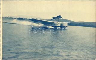 Societa Aerea Mediterranea, Idro S. 55 P., Linea Aerea per la Sardegna / Savoia-Marchetti S.55 Italian double-hulled flying boat, hyroplane